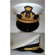 Berretto "kingform" per personale maschile della marina militare da Sottocapo in S.p.e., Sottufficiale, Ufficiale inferiore e superiore e Ammiraglio